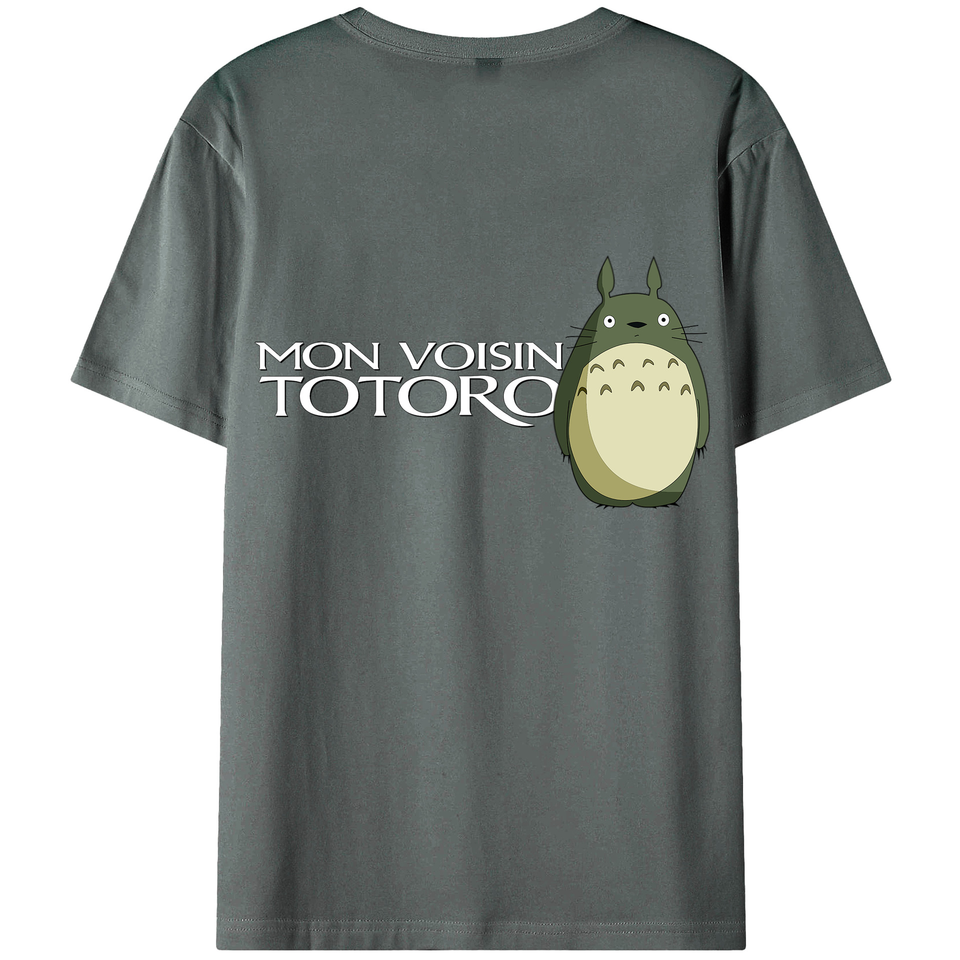 （画像用） となりのトトロ 草壁メイ 草壁サツキ My Neighbor Totoro Satsuki Kusakabe Mei Kusakabe 綿100％ メンズ半袖Tシャツ（バックプリント） 通気性
